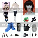 Naruto Hinata Hyuga Part I Deluxe Halloween Cosplay Costume Naruto set with wig