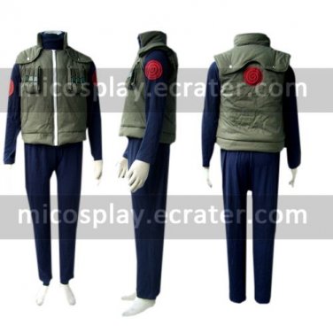 Naruto Kakashi Sensei Halloween Cosplay Costume Naruto set with wig