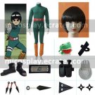 Naruto Rock Lee Halloween Cosplay Costume Naruto set with wig