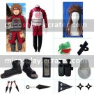 Naruto Shippuden Akimichi Chouji Halloween Cosplay Costume set with wig