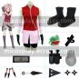 Naruto Shippuden Haruno Sakura Halloween Cosplay Costume Naruto set with wig