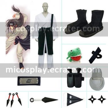Naruto Shippuden Hyuuga Neji Halloween Cosplay Costume Naruto set with wig