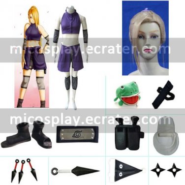 Naruto Shippuden Ino Yamanaka Halloween Cosplay Costume Naruto set with wig
