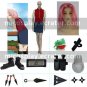 Naruto Shippuden Sakura Haruno Casual Halloween Cosplay Costume Naruto set with wig
