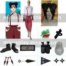 Naruto Shippuden Tenten Halloween Cosplay Costume 2 Naruto set with wig