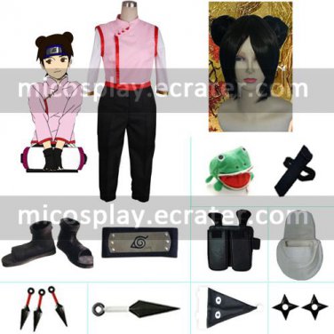 Naruto Shippuden Tenten Halloween Cosplay Costume Naruto set with wig