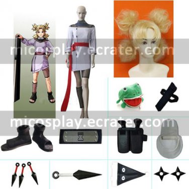 Naruto Temari Chunin Exam Cosplay Costume Naruto set with wig