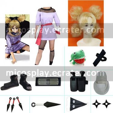 Naruto Temari Cosplay Costume Naruto set with wig