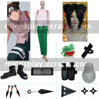 Naruto Tenten Halloween Cosplay Costume Naruto set with wig