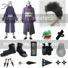 Naruto Uchiha Madara Rinnegan Cosplay Costume set with wig