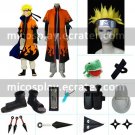 Naruto Uzumaki 6th Hokage Halloween Cosplay Costume Naruto set with wig