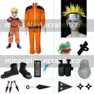 Naruto Uzumaki Hokage Halloween Cosplay Costume Naruto set with wig