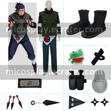 Asuma Sarutobi Halloween Cosplay Costume set from Naruto