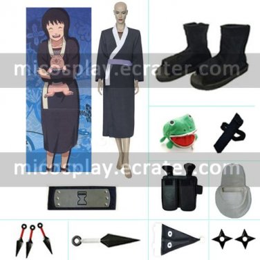Black And White Shizune Cosplay Costume  set from Naruto