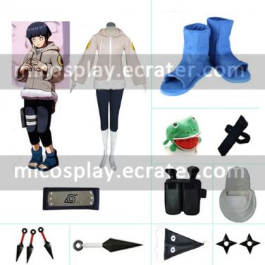 Hinata Hyuga Part I Deluxe Halloween Cosplay Costume set from Naruto