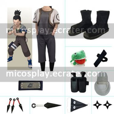 Nara Shikamaru Halloween Cosplay 1st  Costume from Naruto