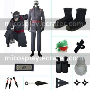 Naruto Aburame Torune Uniform Cloth Cosplay Costume set
