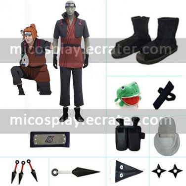 Naruto Yamanaka Fu Uniform Cloth Cosplay Costume set