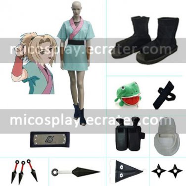 Naruto Young Tsunade Uniform Cloth Cosplay Costume set