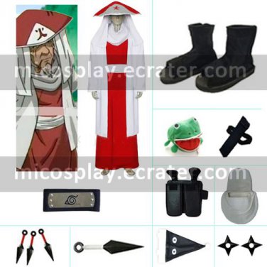 Sarutobi 3rd Hokage Halloween Cosplay Costume set from Naruto