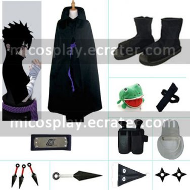 Sarutobi Sasuke Halloween Cosplay Costume set from Naruto