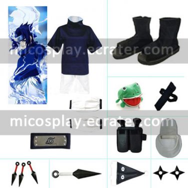 Sasuka Uchiha Halloween Cosplay Costume set from Naruto
