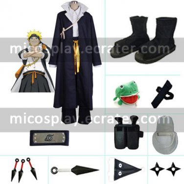 Shippu! Konoha Gakuen Den Halloween Cosplay Costume set from Naruto