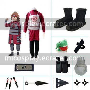 Shippuden Akimichi Chouji cosplay costume set from Naruto
