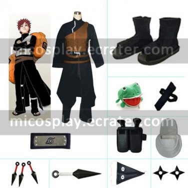 Shippuden Gaara Halloween Cosplay Costume set from Naruto