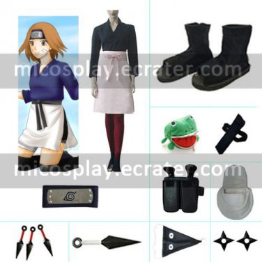 Shippuden Rin Cosplay Costume set from naruto