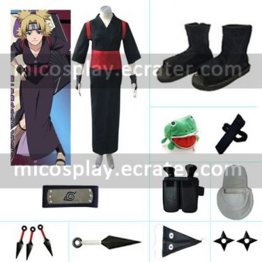 Shippuden Temari Halloween Cosplay Costume set from Naruto