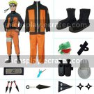 Shippuden Uzumaki Hokage Halloween Cosplay Costume set from Naruto