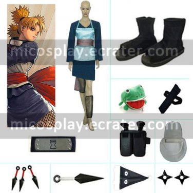 Temari Fan Art Halloween Cosplay Costume set from naruto
