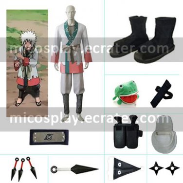 Young Jiraiya Cosplay Costume set from naruto