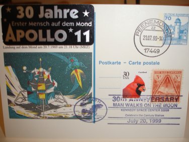 Peenemunde Apollo 11 Postcard