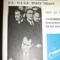 US-USSR Space treaty stamp Cover