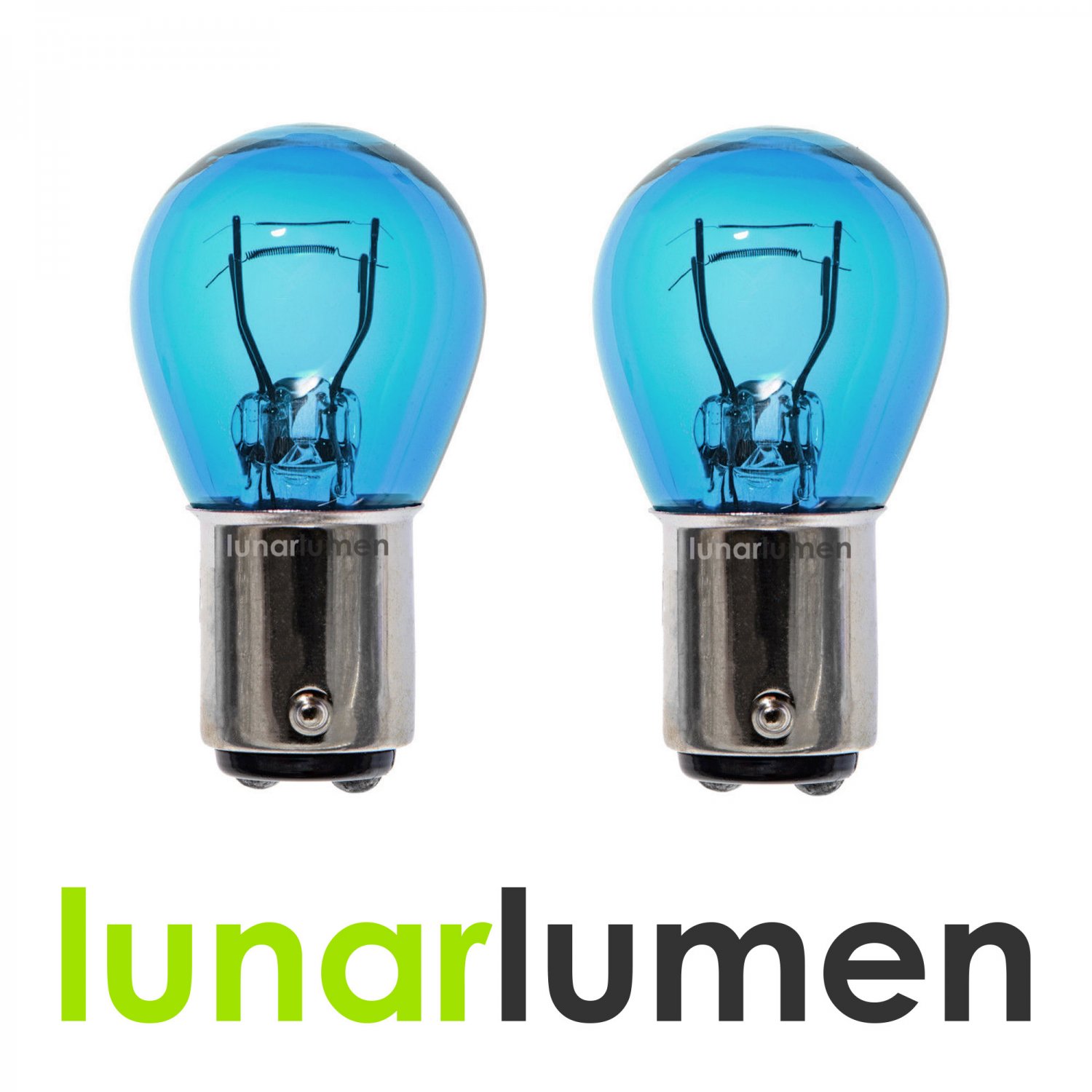 2 x Lunar Lumen 1157 Super White 5000K P21/5W Halogen Bulbs