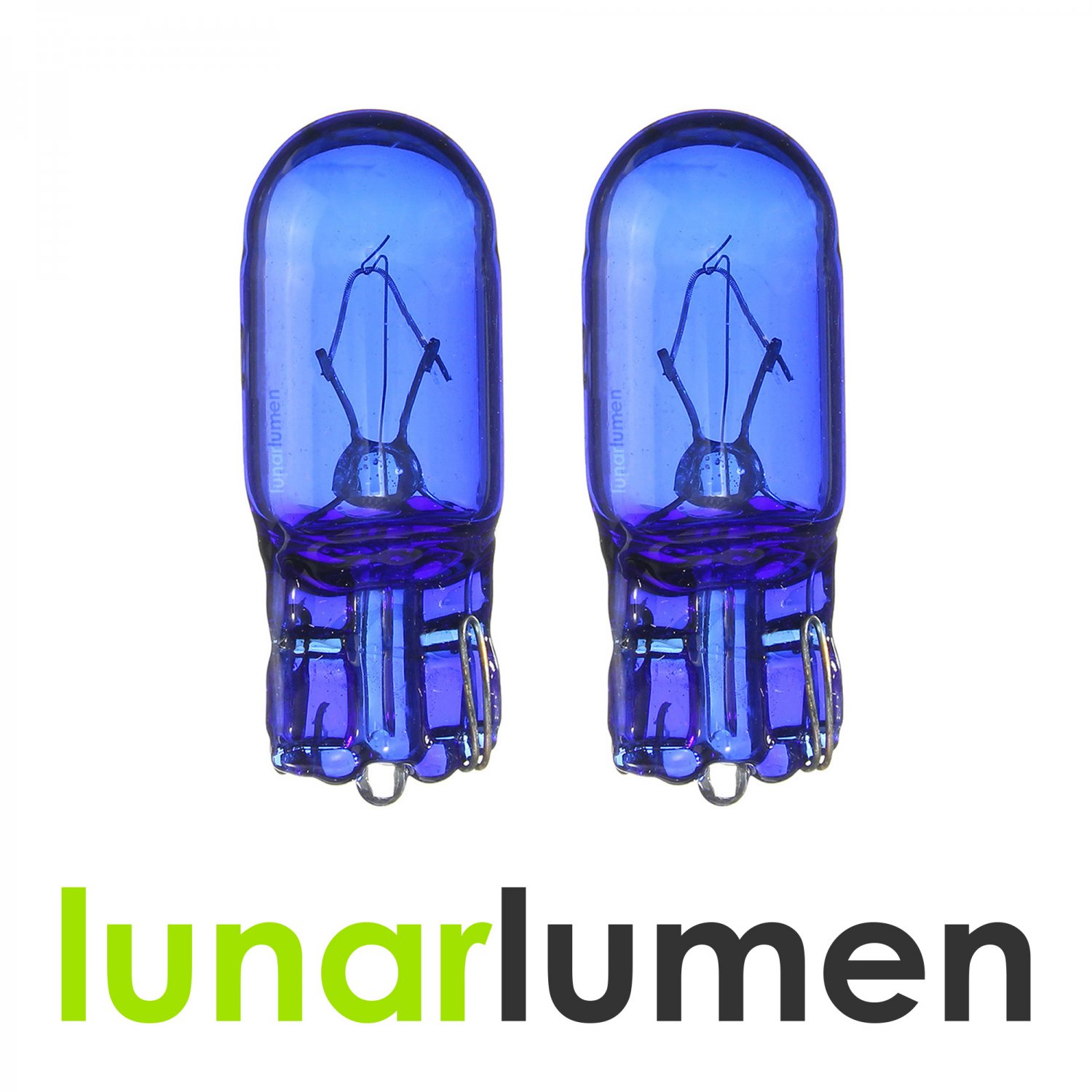 2 x Lunar Lumen W5W T10 Super White 5000K 501 Halogen Bulbs