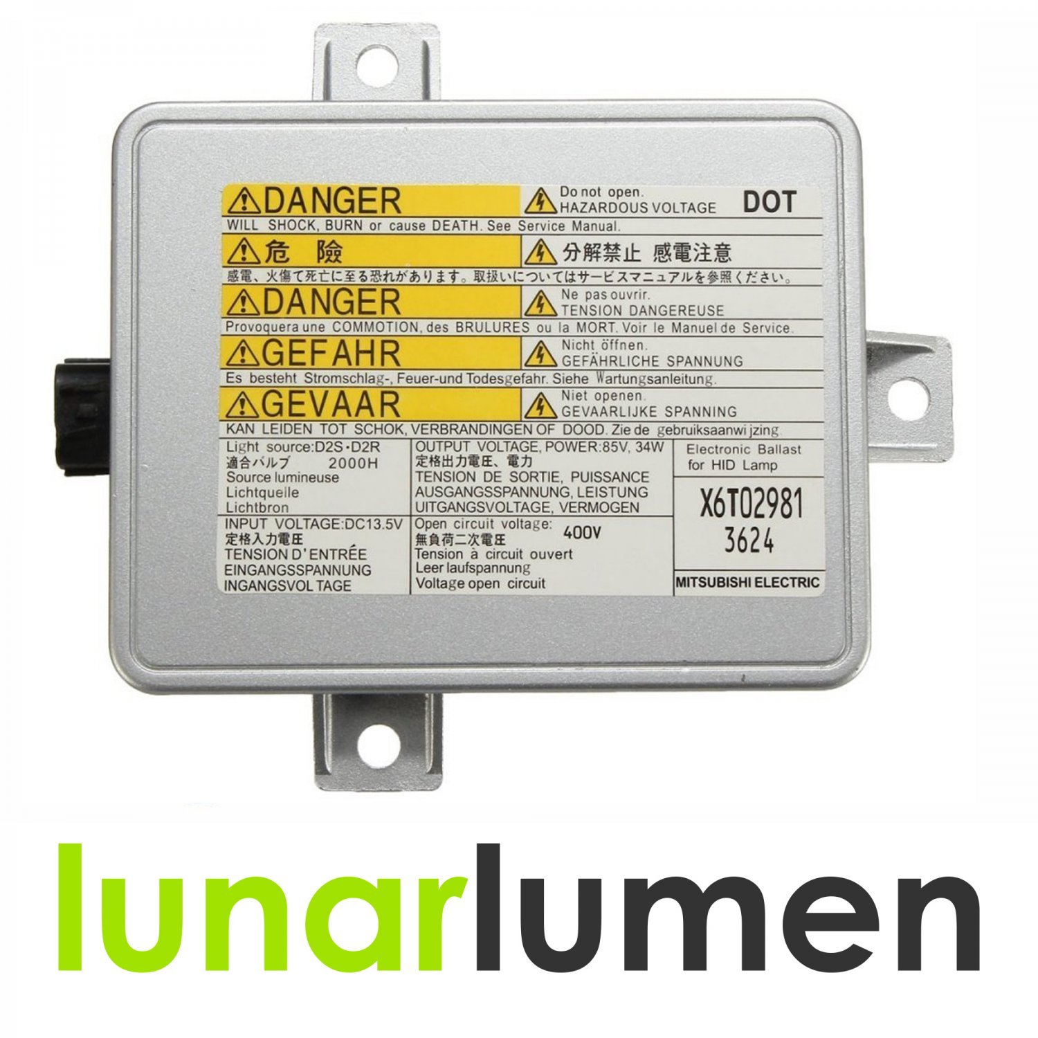 Mitsubishi X6T02981 Xenon Headlight Ballast ECU Control Unit Module D2S D2R