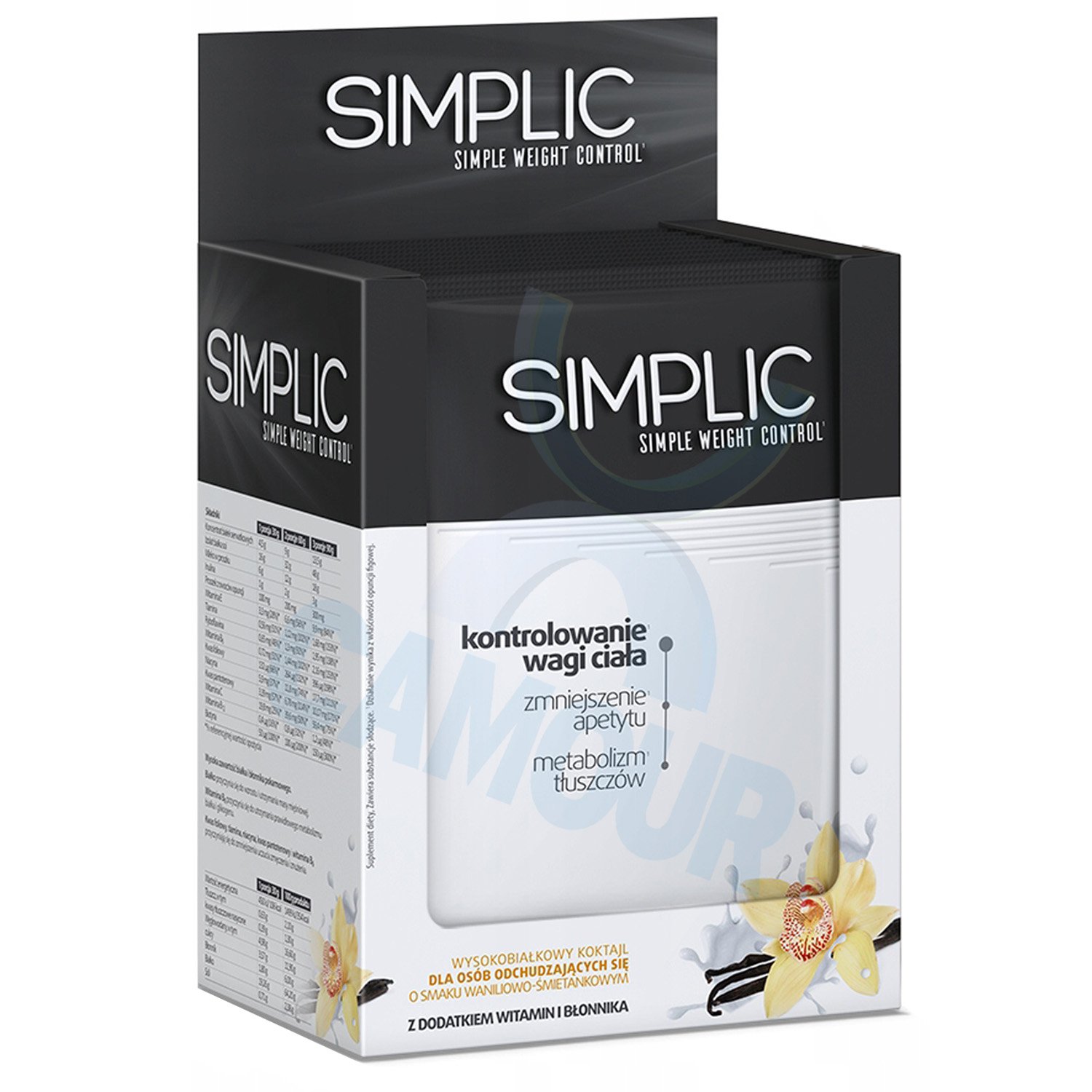 Simplic Simple Weight Loss Control Vitamins Shake Supplement Cocktail Vanilla