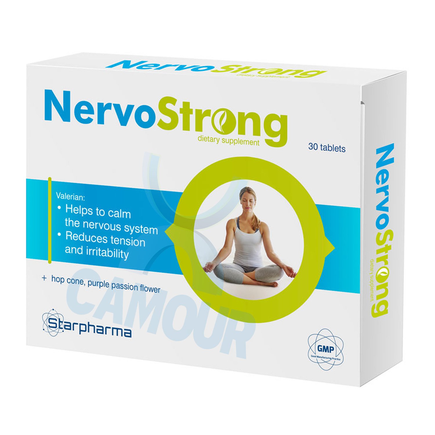 Starpharma NervoStrong Food Supplement to Calm Nervous System Reduces Tension
