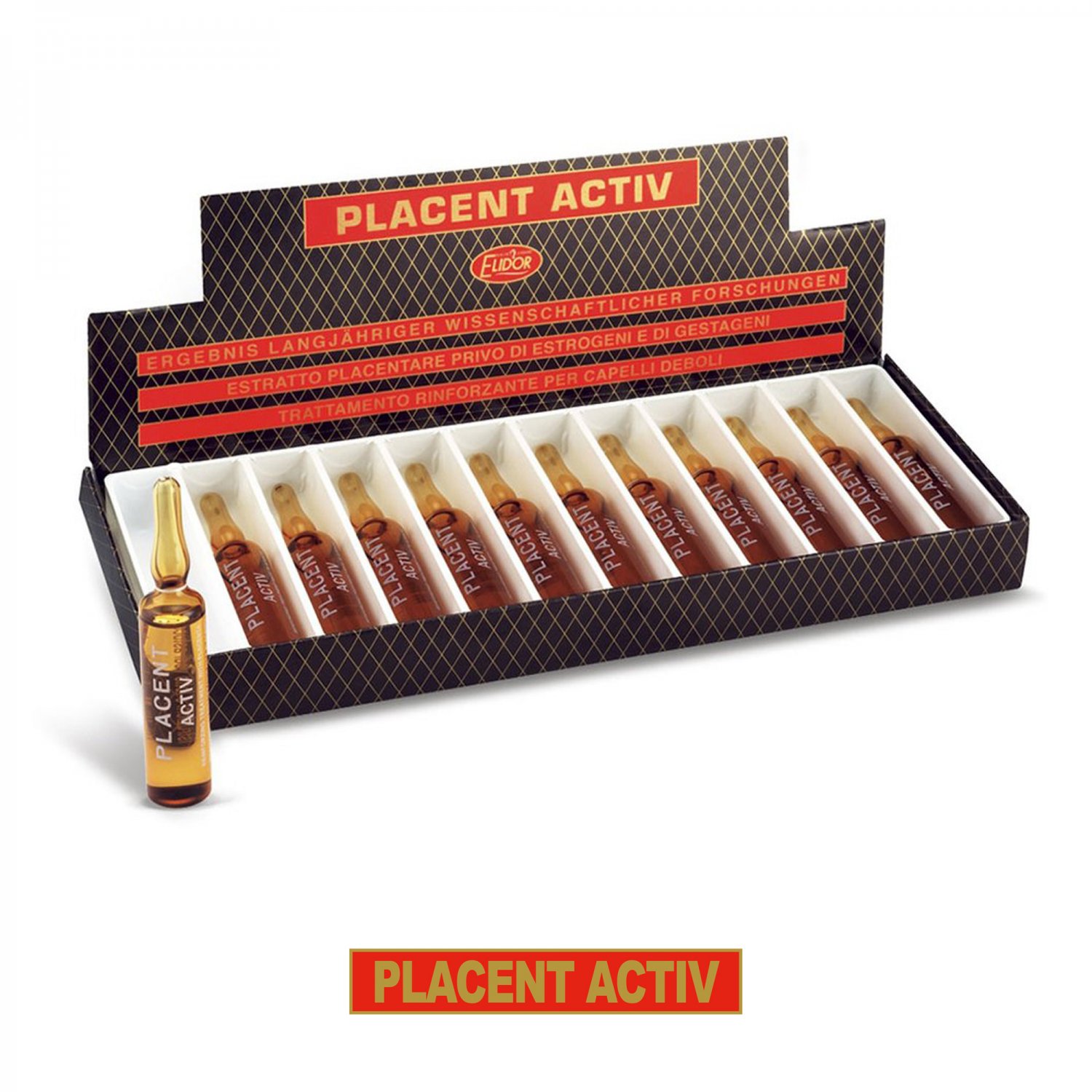 Elidor Placent Activ Anti Hair Loss Ampoules Treatment Serum Growth Essence