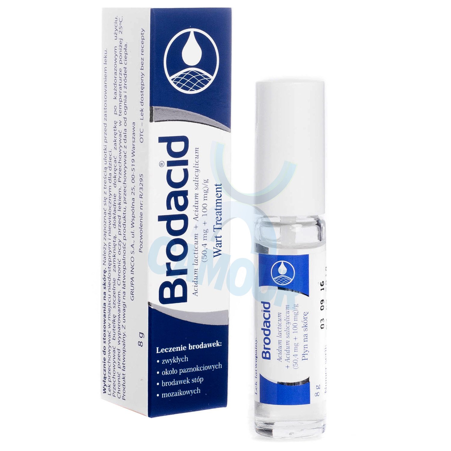 Brodacid Wart Verruca Treatment Removal Liquid Serum for Hands & Feet Foot 8g