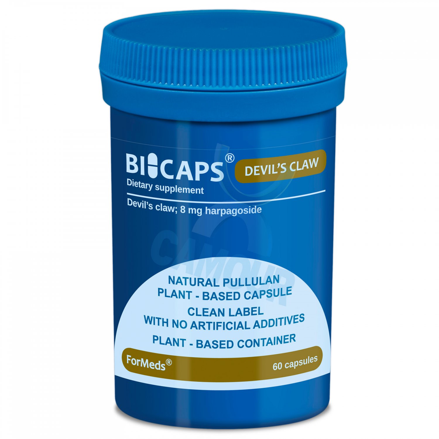 Bicaps Devil's Claw 8mg Harpagoside Plant Based Vegan Supplement 60 Capsules