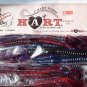 Vintage HART Soft Plastic Baits Lures Curl Tail 6" Worm RED BLUE FK Tackle NEW