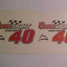 Coors Light #40 Nascar Racing Pilsner Beer Coasters Sterling Marlin UnUsed NEW