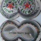 4 Heineken Light Beer Bier Bar Coasters Can Mats Ale NEW