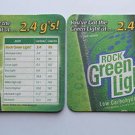 4 Rolling Rock Green Light Beer Bier Bar Coasters Can Mats Ale NEW
