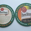 4 Pilsner Urquell Beer Bier Bar Coasters Can Mats Ale NEW