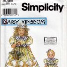 Uncut 1999 pattern DAISY KINGDOM 9098 Sizes 5 6 7 8 Child and 18 inch Doll dresses